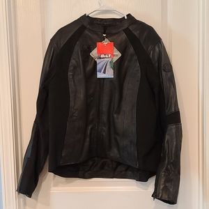 BILT Women's Black Leather Moto Jacket